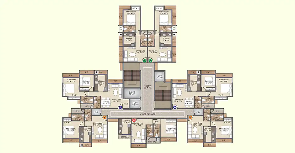 PSK Skylar Thane Floor Plans