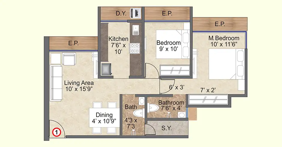 PSK Skylar Thane Floor Plans